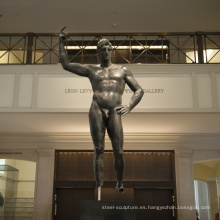 art deco riproduzioni fundición de bronce metal artesanía escultura desnuda masculina MUS95